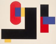Abstract suprematism composition