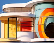A photo of moderne art house, art moderne architecture 03