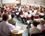Detailed view of lecture hall