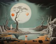 Surrealism abstract composition