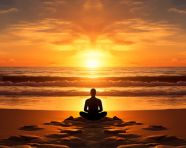 Sunbather taking in the views