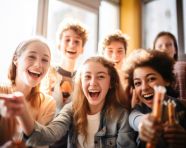 Scientists celebrate successful experiment