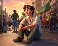 Man with bipolar disorder in midst of traffic