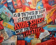 Abstract lettering design