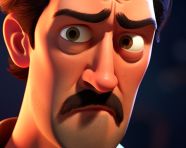 Man with troubled eyes