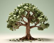 Origami tree sculpture