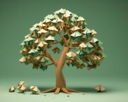 Paper tree present