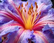 A close-up of a flower