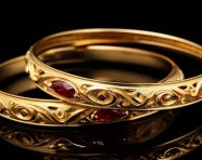 Wristful of colorful bangles