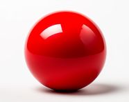 Red christmas ball isolated on white