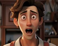 A close up of the face of a person with social anxiety