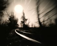 Long exposure pinhole landscape