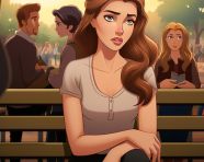 Young woman taking in the fresh air in the park