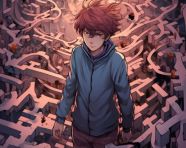 Person navigating through