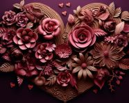 Creative heart flowers