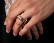 Wedding hands in love