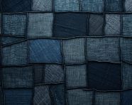 Denim fabric squares
