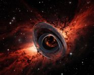 A photo of a black hole