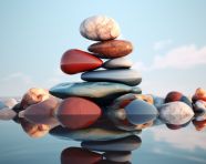 Natural sculpture in the ocean