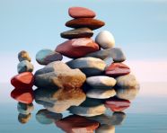 Rock formation in the creek