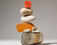 Small stack of rocks to balance