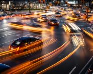 Long exposure of traffic