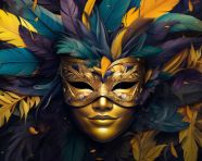 Carnival mask hd wallpapers with feathers