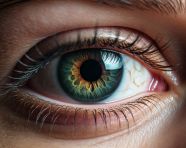 Close-up of eyes in the dark