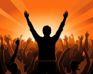 Standing tall in a sea of people