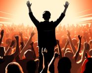 Artist delivering ted talk
entrepreneur pitching startup