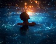 Floating in heavenly bliss