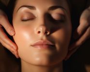 Face massage for stress relief