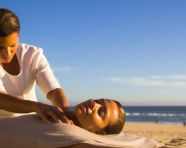 Relaxing massage on the beach
