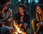 Camaraderie around the campfire
