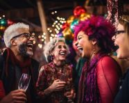 People enjoying a party