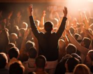 Scientist presenting research