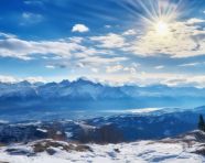 Picturesque mountain scenery