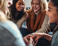 Group of friends bonding