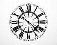 A white background with a black roman numeral