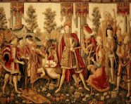 A photo of a flemish tapestry craft