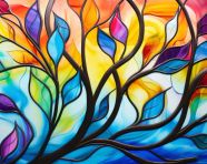 Colorful abstract painting