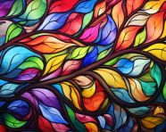 Colorful abstract artistic colorful swirl flora abstract backgrounds