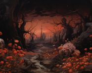 Fantasy flower meadow