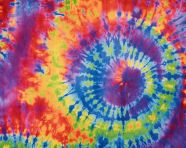 Colorful tie-dye fabric