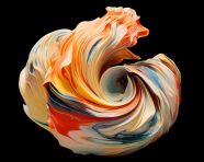 Beautiful suminagashi art