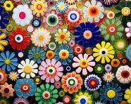 A photo of a millefiori glass craft