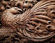 A photo of a wood carving craft