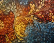 A photo of a ebru craft