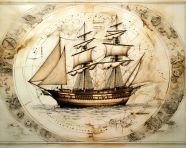 A photo of a scrimshaw craft