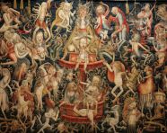 Scary tapestry decor